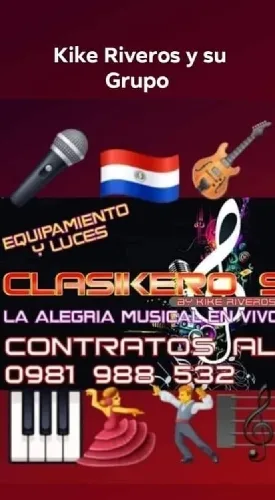 Foto de Clasikero's con Kike Riveros